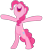 Size: 500x581 | Tagged: safe, edit, edited screencap, editor:mrtoonlover83, screencap, pinkie pie, earth pony, g4, my little pony: friendship is magic, background removed, belly, bipedal, female, not a vector, open mouth, simple background, smiling, solo, transparent background