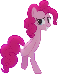 Size: 567x720 | Tagged: safe, edit, edited screencap, editor:homersimpson1983, screencap, pinkie pie, earth pony, pony, g4, background removed, bipedal, female, moonwalk, not a vector, simple background, smiling, solo, transparent background