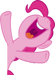 Size: 529x720 | Tagged: safe, edit, edited screencap, editor:homersimpson1983, screencap, pinkie pie, earth pony, pony, g4, background removed, female, happy, mare, not a vector, open mouth, simple background, solo, transparent background, uvula, volumetric mouth