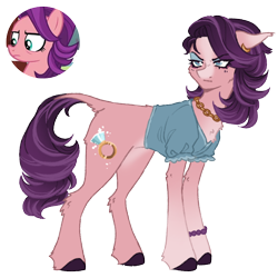 Size: 1000x1000 | Tagged: safe, artist:kazmuun, spoiled rich, earth pony, pony, g4, concave belly, female, gradient legs, jewelry, leg fluff, mare, necklace, simple background, slender, solo, thin, transparent background