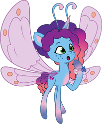 Size: 937x1142 | Tagged: safe, artist:prixy05, misty brightdawn, breezie, g5, my little pony: tell your tale, antennae, bracelet, breeziefied, female, freckles, friendship bracelet, jewelry, mistbreezie, rebirth misty, simple background, solo, species swap, transparent background, vector