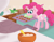 Size: 3300x2550 | Tagged: safe, artist:cadetredshirt, gummy, pinkie pie, alligator, earth pony, pony, g4, alternate hairstyle, apron, bakery, baking, bowl, christmas, christmas tree, clothes, concentrating, cookie, digital art, food, gingerbread (food), hair bun, high res, holiday, jar, messy, mixing bowl, mouth hold, oven, oven mitts, pan, solo, stove, tree