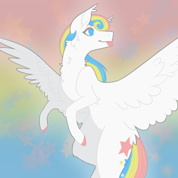 Size: 2000x2000 | Tagged: dead source, safe, artist:alkalez, oc, oc:gabrizzy, pegasus, pony, :p, blue eyes, chest fluff, colored hooves, ear fluff, female, female oc, fluffy, flying, mare, mare oc, multicolored hair, multicolored mane, multicolored tail, pegasus oc, pony oc, solo, spread wings, tail, tongue out, tri-color hair, tri-color mane, tri-color tail, tri-colored hair, tri-colored mane, tri-colored tail, tricolor hair, tricolor mane, tricolor tail, tricolored hair, tricolored mane, tricolored tail, white body, white coat, white fur, white pony, white wings, wings