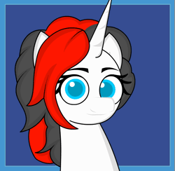 Size: 855x835 | Tagged: safe, artist:vilord, oc, oc only, oc:starforce fireline, pony, unicorn, animated, cute, gif, heart, horn, loop, one eye closed, simple background, solo, tongue out, wink