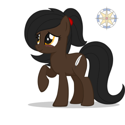 Size: 3500x3500 | Tagged: safe, artist:r4hucksake, oc, oc only, oc:obsidian quill, earth pony, pony, blushing, female, high res, mare, simple background, solo, transparent background
