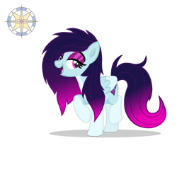Size: 2500x2500 | Tagged: safe, artist:r4hucksake, oc, oc only, oc:amethyst dream, pegasus, pony, colored wings, female, gradient hair, gradient mane, gradient tail, high res, mare, simple background, solo, tail, transparent background, two toned wings, wings
