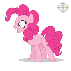 Size: 2500x2500 | Tagged: safe, artist:r4hucksake, pinkie pie, earth pony, pony, g4, high res, simple background, solo, transparent background