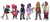 Size: 2047x893 | Tagged: safe, artist:maddzroks, applejack, fluttershy, pinkie pie, rainbow dash, rarity, twilight sparkle, human, g4, dark skin, group, hijab, humanized, light skin, mane six, sextet, simple background, tan skin, white background