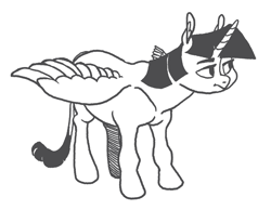 Size: 971x754 | Tagged: safe, artist:spectralunicorn, twilight sparkle, alicorn, pony, g4, simple background, solo, twilight sparkle (alicorn), white background