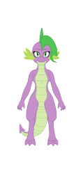 Size: 1910x4000 | Tagged: safe, artist:all0412, spike, dragon, g4, barb, breasts, dragoness, female, lizard breasts, rule 63, simple background, solo, transparent background, vector