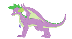 Size: 5000x2746 | Tagged: safe, artist:all0412, spike, dragon, g4, adult, adult spike, collar, concave belly, drake, jewelry, necklace, older, older spike, simple background, solo, transparent background, vector