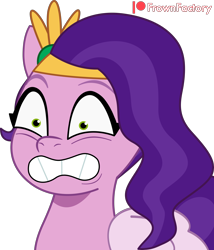 Size: 3000x3508 | Tagged: safe, artist:frownfactory, pipp petals, pegasus, pony, g5, my little pony: tell your tale, female, high res, jewelry, mare, shocked, shocked expression, simple background, tiara, transparent background, vector