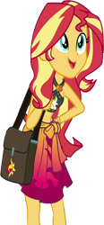 Size: 1168x2520 | Tagged: safe, edit, edited screencap, editor:mrtoonlover83, screencap, sunset shimmer, human, equestria girls, g4, background removed, belly, belly button, clothes, female, geode of empathy, magical geodes, midriff, not a vector, sarong, simple background, solo, transparent background