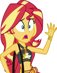 Size: 1961x2520 | Tagged: safe, edit, edited screencap, editor:mrtoonlover83, screencap, sunset shimmer, human, equestria girls, g4, background removed, belly, belly button, clothes, female, geode of empathy, magical geodes, midriff, not a vector, sarong, simple background, solo, transparent background