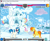 Size: 642x532 | Tagged: safe, dj pon-3, rainbow dash, spitfire, vinyl scratch, pegasus, pony, unicorn, fighting is magic, g4, cloudsdale, duo, game screencap, palette swap, recolor