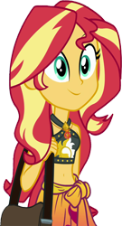 Size: 1363x2520 | Tagged: safe, edit, edited screencap, editor:homersimpson1983, screencap, sunset shimmer, human, equestria girls, g4, background removed, belly, belly button, bikini, clothes, female, geode of empathy, magical geodes, midriff, not a vector, sarong, simple background, solo, swimsuit, transparent background, wrong aspect ratio