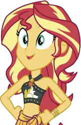 Size: 1642x2520 | Tagged: safe, edit, edited screencap, editor:homersimpson1983, screencap, sunset shimmer, human, equestria girls, g4, background removed, belly, belly button, bikini, clothes, female, geode of empathy, magical geodes, midriff, not a vector, sarong, simple background, solo, swimsuit, transparent background