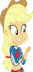 Size: 1156x2520 | Tagged: safe, edit, edited screencap, editor:homersimpson1983, screencap, applejack, human, equestria girls, g4, applejack's hat, background removed, bikini, clothes, cowboy hat, freckles, geode of super strength, hat, magical geodes, not a vector, simple background, solo, swimsuit, transparent background