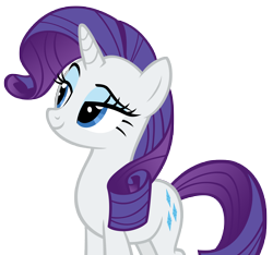 Size: 9315x8721 | Tagged: safe, artist:andoanimalia, rarity, unicorn, g4, it isn't the mane thing about you, absurd resolution, eyebrows, female, looking up, mane, mare, raised eyebrow, sassy, simple background, smiling, solo, transparent background, vector