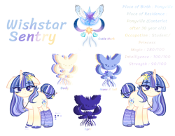 Size: 2749x2136 | Tagged: safe, artist:universeconstelation, oc, oc only, oc:wishstar sentry, pony, unicorn, g4, base used, female, high res, mare, offspring, parent:flash sentry, parent:twilight sparkle, parents:flashlight, reference sheet, simple background, solo, transparent background