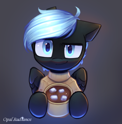 Size: 2912x2954 | Tagged: safe, artist:opal_radiance, oc, oc only, oc:midnight lancer, pegasus, pony, chocolate, food, high res, hot chocolate, looking at you, solo