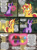 Size: 413x552 | Tagged: source needed, safe, artist:ilaria122, sunset shimmer, twilight sparkle, alicorn, pony, unicorn, comic:a mysterious rival, equestria girls, g4, female, horn, mare, twilight sparkle (alicorn)