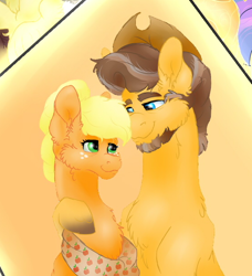 Size: 558x612 | Tagged: artist needed, source needed, safe, applejack, caramel, g4, the last problem, female, male, older, older applejack, older carajack, older caramel, ship:carajack, shipping, straight