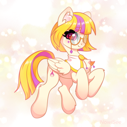 Size: 1800x1800 | Tagged: safe, artist:inowiseei, oc, oc only, pegasus, pony, female, glasses, mare, solo