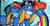 Size: 1174x622 | Tagged: safe, artist:whitefangkakashi300, edit, rainbow dash, soarin', spitfire, pegasus, pony, g4, blushing, cropped, day, female, male, ship:soarindash, shipping, straight