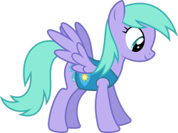 Size: 8646x6467 | Tagged: safe, artist:starryshineviolet, icy rain, pegasus, pony, g4, winter wrap up, absurd resolution, background pony, female, flying, mare, simple background, solo, spread wings, transparent background, vector, wings, winter wrap up vest