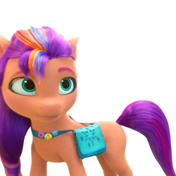 Size: 800x800 | Tagged: safe, edit, edited screencap, editor:dracoawesomeness, screencap, sunny starscout, earth pony, pony, g5, background removed, episode needed, female, mane stripe sunny, not a vector, simple background, solo, transparent background