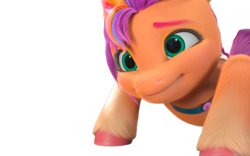 Size: 1280x800 | Tagged: safe, edit, edited screencap, editor:dracoawesomeness, screencap, sunny starscout, earth pony, pony, g5, background removed, episode needed, female, not a vector, simple background, solo, transparent background