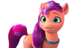 Size: 1280x800 | Tagged: safe, edit, edited screencap, editor:dracoawesomeness, screencap, sunny starscout, earth pony, pony, g5, my little pony: make your mark, my little pony: make your mark chapter 6, the isle of scaly, spoiler:g5, background removed, cute, female, hasbro is trying to murder us, not a vector, simple background, solo, sunnybetes, transparent background, weapons-grade cute