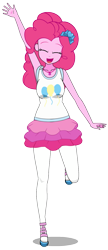 Size: 593x1372 | Tagged: safe, artist:edy_january, pinkie pie, human, equestria girls, g4, my little pony equestria girls: better together, free to use, geode of sugar bombs, humanized, kisekae, magical geodes, simple background, solo, transparent background, vector