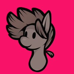 Size: 611x616 | Tagged: safe, artist:wax feather, oc, oc only, oc:wax feather, pegasus, animated, cute, gif, merp, paper mario, pegasus oc, pink background, simple background, solo, talking