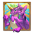 Size: 2000x2000 | Tagged: safe, artist:angusdra, spike, twilight sparkle, alicorn, dragon, pony, g4, crown, fangs, female, happy, high res, jewelry, male, mare, older, older spike, one eye closed, regalia, smiling, twilight sparkle (alicorn), year of the dragon