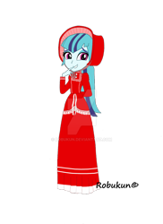 Size: 1024x1409 | Tagged: safe, artist:robukun, sonata dusk, human, equestria girls, g4, clothes, dress, long dress, long skirt, simple background, skirt, slowpoke, solo, transparent background, victorian, victorian dress