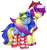 Size: 2146x2271 | Tagged: safe, artist:nekomellow, oc, oc only, oc:blue water, oc:purple wingshade, deer, deer pony, hybrid, original species, pegasus, pony, unicorn, antlers, chest fluff, christmas, clothes, cloven hooves, colored wings, female, folded wings, high res, holiday, male, mare, multicolored hair, multicolored wings, simple background, socks, stallion, striped socks, transparent background, unshorn fetlocks, wings