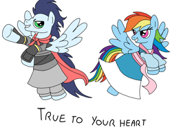 Size: 960x720 | Tagged: safe, artist:dasher666, artist:gibina4ever, edit, rainbow dash, soarin', pegasus, pony, g4, female, male, mulan, ship:soarindash, shipping, straight