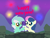 Size: 4180x3142 | Tagged: safe, artist:background basset, bon bon, lyra heartstrings, sweetie drops, earth pony, pony, unicorn, g4, alcohol, bridge, champagne, champagne glass, drink, duo, fireworks, glass, happy new year, holiday, lineless, looking at each other, looking at someone, smiling, text, wine