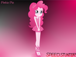 Size: 946x712 | Tagged: safe, artist:crashstunter75, pinkie pie, human, equestria girls, g4, ballet, ballet slippers, female, solo