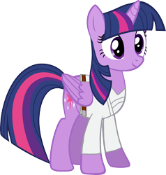 Size: 2948x3093 | Tagged: safe, artist:mrtoonlover83, twilight sparkle, alicorn, pony, g4, female, high res, luke skywalker, simple background, smiling, solo, star wars, transparent background, twilight sparkle (alicorn)