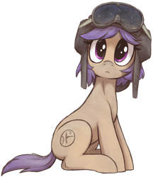Size: 1524x1763 | Tagged: safe, artist:t72b, oc, oc only, oc:tenk pone, earth pony, pony, 2024 community collab, derpibooru community collaboration, cute, dirty, dust, female, goggles, hat, helmet, looking at you, mare, simple background, sitting, solo, transparent background