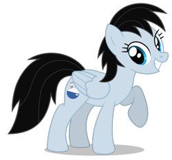 Size: 4439x4124 | Tagged: safe, artist:creedyboy124, oc, oc only, oc:chloe park, pegasus, g4, female, simple background, smiling, solo, transparent background, vector