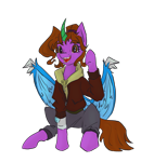 Size: 1175x1356 | Tagged: safe, artist:destiny_manticor, oc, oc only, oc:destiny manticor, alicorn, pony, 2024 community collab, derpibooru community collaboration, blue wings, claws, digital art, female, raised hoof, simple background, solo, transparent background, wing claws, wings