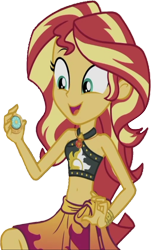 Size: 1522x2520 | Tagged: safe, edit, edited screencap, editor:mrtoonlover83, screencap, sunset shimmer, human, equestria girls, g4, background removed, belly, belly button, bikini, clothes, female, geode of empathy, magical geodes, midriff, not a vector, sarong, simple background, solo, swimsuit, transparent background