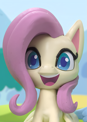 Size: 769x1080 | Tagged: safe, screencap, fluttershy, pony, dance dance, g4, g4.5, my little pony: stop motion short, cropped, cute, female, happy, open mouth, smiling, solo, stop motion