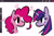 Size: 2048x1344 | Tagged: safe, artist:captainzigo, pinkie pie, twilight sparkle, earth pony, pony, unicorn, g4, bust, duo, looking at each other, looking at someone, simple background, unicorn twilight, white background