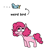 Size: 535x553 | Tagged: safe, artist:punkittdev, pinkie pie, bird, earth pony, pony, g4, :3, arrow, cute, diapinkes, female, flying, horsecomix, looking at something, looking up, mare, open mouth, simple background, solo, text, weird, white background