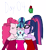 Size: 3500x3781 | Tagged: safe, artist:ktd1993, pinkie pie, sci-twi, sonata dusk, twilight sparkle, equestria girls, g4, cheek kiss, christmas, female, high res, holiday, holly, holly mistaken for mistletoe, kiss sandwich, kissing, lesbian, polyamory, ship:pinata, ship:twinata, shipping, simple background, transparent background, trio